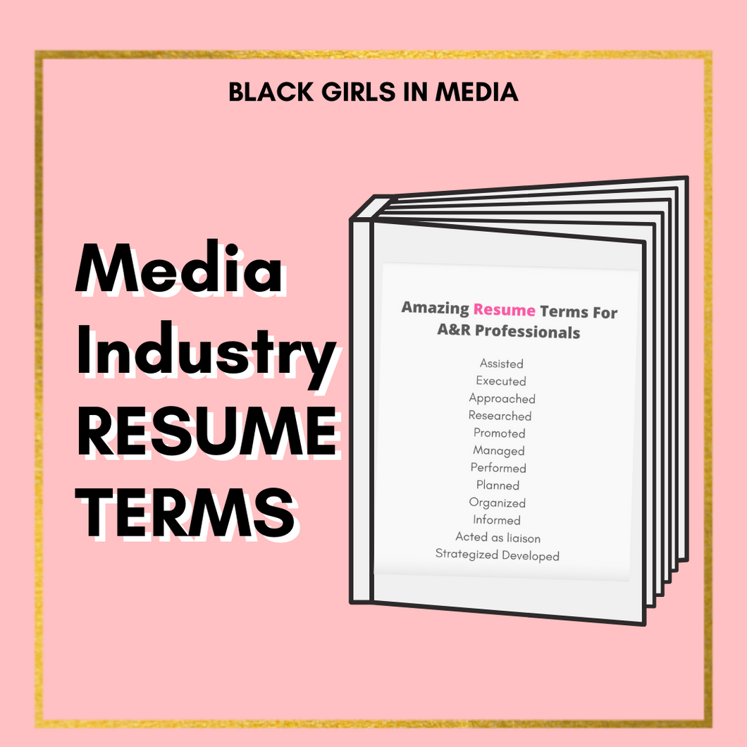 GET HIRED: Media Industry Resume Terms